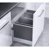 Image de Poubelle encastrable 3 bacs pour meuble coulissant 74L (28+28+18) Hailo Triple XL
