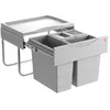 Image de Hailo 3644731 Collecteur de déchets TR Swing 50.3/29 pour armoires à partir de 500 mm Largeur avec Porte pivotante