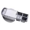 Image de Poubelle d'angle encastrable tri sélectif 4 bacs 32L (4x8L) Hailo Rondo