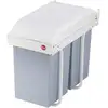 Image de Hailo Multi-Box duo L, poubelle encastrable, 2x14 ltr