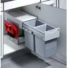 Image de Hailo 3666801 Collecteur de déchets TA Swing 40.2/30 Plus pour armoires de 400 mm de Largeur avec Porte pivotante, Plastique, Gris, 48,2 x 30.2 x 40 cm