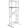 Image de Echafaudage roulant d'escalier intérieur et extérieur 2,5m/4,5m en aluminium Hailo HobbyStep H5