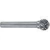Image de RUKO 116041 - Fresas metal duro forma D - KUD Esférica (6 x 56 mm)