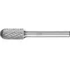 Image de Fraise sur tige forme C WRC D. 10 mm L. tête 20 mm D. tige 6 mm carbure engrènem