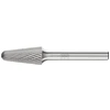 Image de Fraise sur tige forme L KEL D. 12 mm L. tête 25 mm D. tige 6 mm carbure engrènem