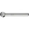Image de Fraise sur tige forme F KUD D. 10 mm L. tête 9 mm D. tige 6 mm HSS engrènement 3
