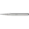 Image de PFERD Fraise HSS forme cône pointu Ø 6x18 mm tige Ø 6 mm Z 3 universel moyen fin casse-copeaux