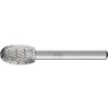Image de PFERD Fraise en acier rapide forme goutte Ø 12x20mm Tige Ø 6 mm Z 3 universelle moyenne fine brise-copeaux