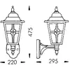 Image de Albert Leuchten Applique d'extérieur attractive 763 marron
