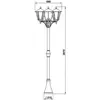Image de Albert Leuchten Lampadaire rustique 680 marron à 3 lampes