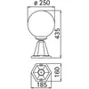 Image de Albert Leuchten Luminaire pour socle I, noir, verre soufflé