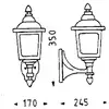 Image de Albert Leuchten Applique d'extérieur RUSTIQUE 716 noir