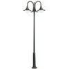 Image de Albert 662073 Lampadaire, aluminium, E27, 18 x 220 cm Noir