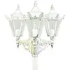 Image de Albert Leuchten 672049 Luminaire à balisage, Fonte d´aluminium, blanche-gold 3 x A 60 - 75 W, E 27, sans agent lumineux