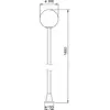 Image de Albert Leuchten Lampadaire KRISTALLKUGEL blanc