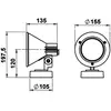 Image de Albert Leuchten Spot mural 643 W, blanc, IP54, E27, aluminium, orientable