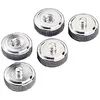 Image de Hama Convertisseurs de pas B (3/8" (9,5mm) => A 1/4" (6,4mm), set de 5 plaques d'adaptation pour accessoires photographiques filetage A1 / 4, métal) Argent