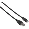 Image de Hama Câble USB 2.0, fiche A mâle - fiche mini B mâle ( Mini USB B mâle/USB A mâle, USB 2.0, Broche B5, 480 MBit/s, 1,80m) Noir