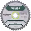 Image de Lame de scie circulaire HW/CT 216 x 30 x 1,8/1,2, nombre de dents 40, denture en biseau alterné, angle d'attaque 5°, « Precision cut classic » metabo