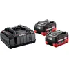Image de metabo Set de Charge 18V, 2 Batteries 5,5 Ah LiHD et Chargeur Rapide ASC