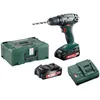 Image de Metabo 602207550 BS18 Perceuse visseuse + 2 batteries 18V 1,5Ah Li-ion + coffret de transport