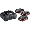Image de metabo Set de Base 18 V, 3 x Batterie LiHD 4,0 Ah et Chargeur ASC 55