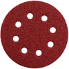 Image de 25 feuilles abrasives auto-agrippantes, 125 mm, assortiment, bois+métal, série « professional », pour ponceuse excentrique, corindon brun metabo
