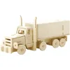 Image de Marabu 0317000000004 Kids 3D Puzzle en Bois pour Camion, 38 pièces, env. 19 x 8 cm, Marron