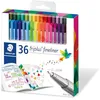 Image de Staedtler Triplus Fineliner, Feutres à pointe extra-fine pour écriture et contours, Boîte en carton avec 36 couleurs lumineuses assorties, 334 C36