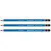 Image de STAEDTLER Lot de 6 Crayons Papier Mars Lumograph 100 Mine 2 mm Bleu 9B