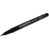 Image de STAEDTLER Lot de 10 Marqueurs permanent "Lumocolor 313S" Pte Fine 0,4 mm Noir