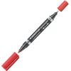Image de STAEDTLER 10116 Marqueur Permanent Lumocolor Duo 348 Double Pointe 0,6 a 1,5mm Noir