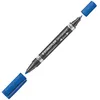 Image de STAEDTLER 10117 Marqueur Permanent Lumocolor Duo 348 Double Pointe 0,6 a 1,5mm Bleu