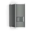 Image de Steinel Applique L 930 S anthracite, 9,3 W LED pour l'extérieur, détecteur de mouvement 140°, UP-/Downlight, blanc chaud, marche forcée