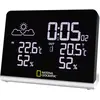 Image de National Geographic Station météo sans fil Multi Colour avec écran LCD True Black - 256 couleurs - Température intérieure/extérieure et humidité de l'air - 12 heures - Tendance météorologique - Noir