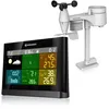 Image de BRESSER 7002550QT5000 Station Météo Sans Fil Avec Capteur Extérieur 5 En 1 (Température, Pression Atmosphérique, Humidité De L’air, Vitesse Du Vent, Pluviomètre), Gris