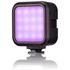 Image de Bresser Lumière LED RGB 3W avec 13 Effets, 3000 6500K, IRC >90, Fixation Cold Shoe, Portable
