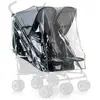 Image de hauck Habillage Pluie Poussette Double   Housse de Pluie Universelle, Compatible Turbo Duo et Roadster Duo, Transparent, avec Aérations et Fermeture Scratch, Imperméable et Pliable