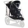Image de hauck Habillage Pluie Universelle pour Poussette 3 Roues, Bordures Réfléchissantes, Fenêtre, Fixation Facile, Compatible Poussettes hauck Série Runner, Transparent