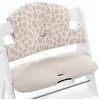 Image de hauck Coussin Chaise Haute Bébé Highchair Pad Select, Compatible avec Chaises Alpha+, Beta+ et Arketa, Antidérapant, Double Rembourrage au Dossier, Facile à Fixer, Mousseline Leo Natural