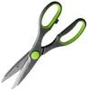 Image de Nirosta 48133 Ciseaux de cuisine avec décapsuleur intégré, ciseaux de cuisine, ciseaux, décapsuleur, Acier inoxydable, Polypropylène, Gris, Vert, 21 cm
