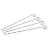 Image de Fackelmann 56701 Lot de 4 brochettes pour Barbecue, Acier Inoxydable, 21 cm