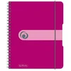 Image de Herlitz Carnet de poche à spirale Framboise Format A5 80 pages