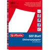 Image de Herlitz 5033402 Lot de 500 feuilles de papier universel A4 80 g Blanc sans bois