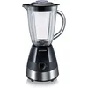 Image de SEVERIN Blender avec Récipient en Verre, 1,5 L, env. 550 W, SM 3718, Inox/Noir