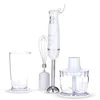 Image de SEVERIN Ensemble mixeur plongeant 600 W, Mixeur multifonction avec anneau de suspension et de nombreux accessoires, Mixeur-plongeur, batteur, mélangeur et hachoir, blanc, SM 3798