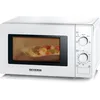 Image de SEVERIN Four Micro-ondes, 20L, 700W, 5 niveaux de puissance, Minuteur 35 min, Plateau tournant amovible (Ø 25,4cm), Blanc, MW 7890