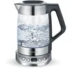 Image de SEVERIN Bouilloire Eau et Thé, 1,7L, 3 000W, Filtre à thé, Température et Temps D'infusion Personnalisables, Verre/Inox, WK 3479