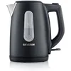 Image de SEVERIN Bouilloire Compacte, 1L, 2 200W, Niveau D'eau Visible, Filtre Anticalcaire Amovible, Socle 360°, Noir Mat/Inox, WK 9553