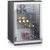 Image de SEVERIN Réfrigérateur à boissons compact, Mini bar, Pose libre, Longueur 55cm, 118L, Classe C, contient jusqu'à 56 bouteilles de 33 cl, Inox, FKS 8840
